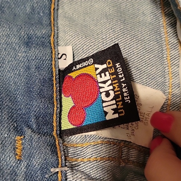 NWT: Vintage Mickey Mouse Denim Shorts by Jerry Leigh - Picture 8 of 14